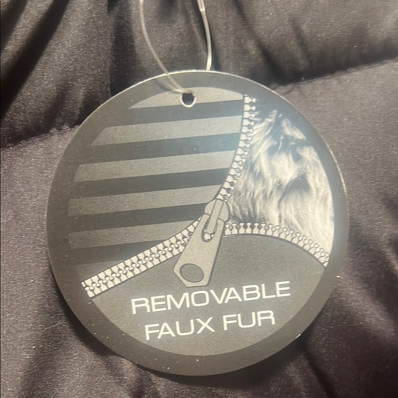 Madden Girl Puffer Jacket with Faux Fur Hood - Picture 4 of 10